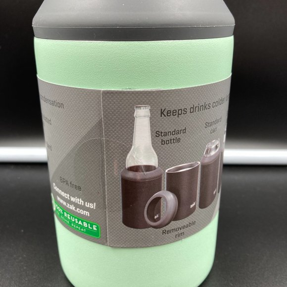 Zak! Mint Green 4-In-1 Cooler Fits Slim Cans - Picture 2 of 3